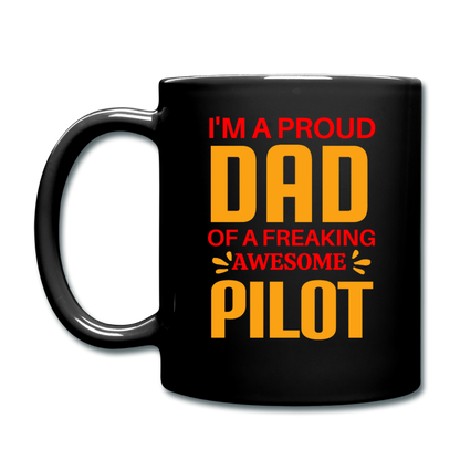 Proud Dad - Pilot - Full Color Mug - black