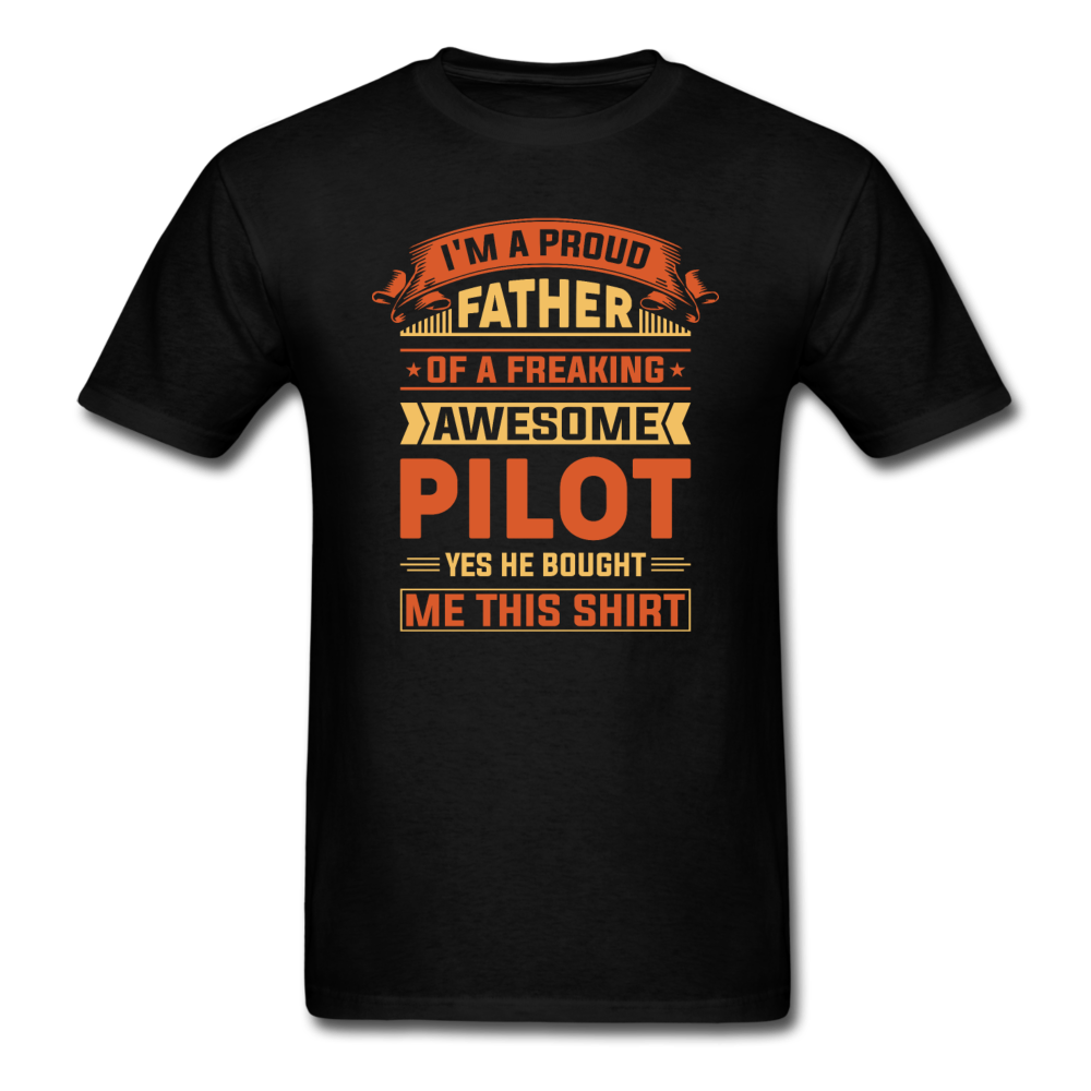 Proud Father - Pilot - v2 - Unisex Classic T-Shirt - black