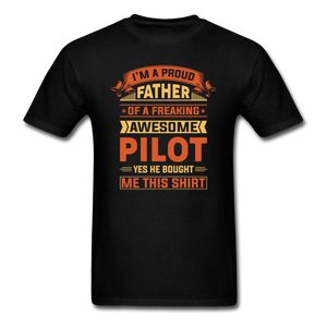 Proud Father - Pilot - v2 - Unisex Classic T-Shirt - black