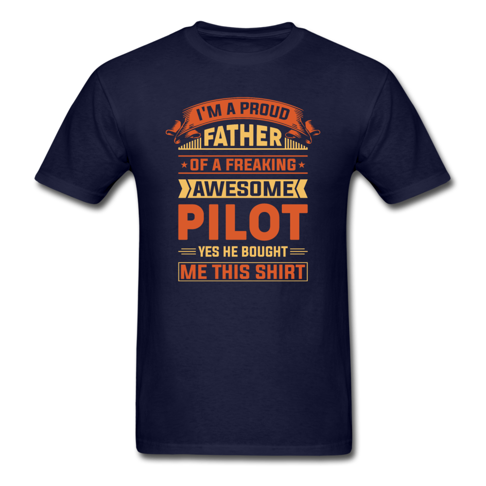 Proud Father - Pilot - v2 - Unisex Classic T-Shirt - navy