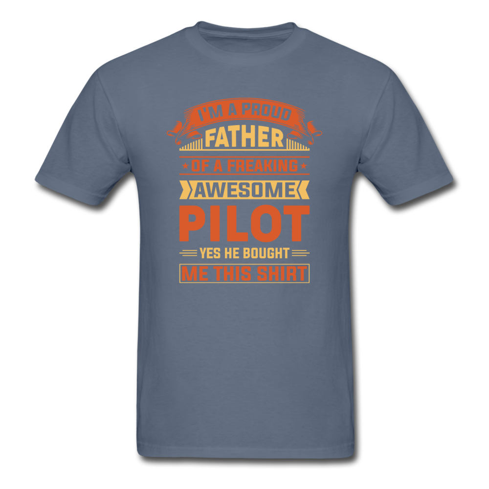 Proud Father - Pilot - v2 - Unisex Classic T-Shirt - denim