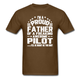 Proud Father - Pilot - V3 - Unisex Classic T-Shirt - brown