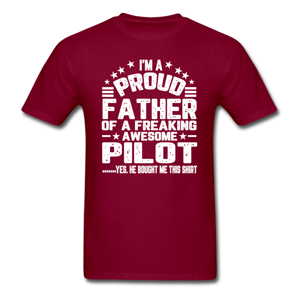 Proud Father - Pilot - V3 - Unisex Classic T-Shirt - burgundy