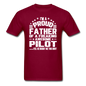 Proud Father - Pilot - V3 - Unisex Classic T-Shirt - burgundy