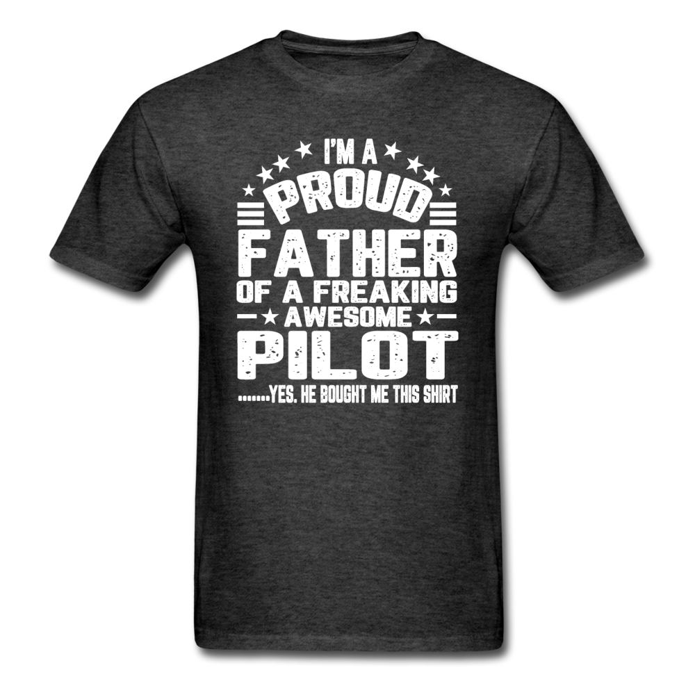 Proud Father - Pilot - V3 - Unisex Classic T-Shirt - heather black