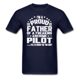Proud Father - Pilot - V3 - Unisex Classic T-Shirt - navy