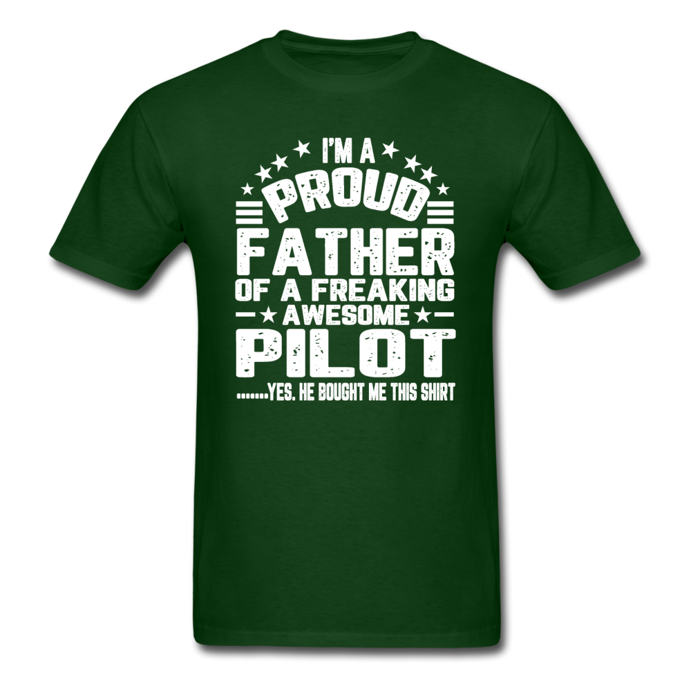 Proud Father - Pilot - V3 - Unisex Classic T-Shirt - forest green