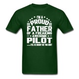 Proud Father - Pilot - V3 - Unisex Classic T-Shirt - forest green