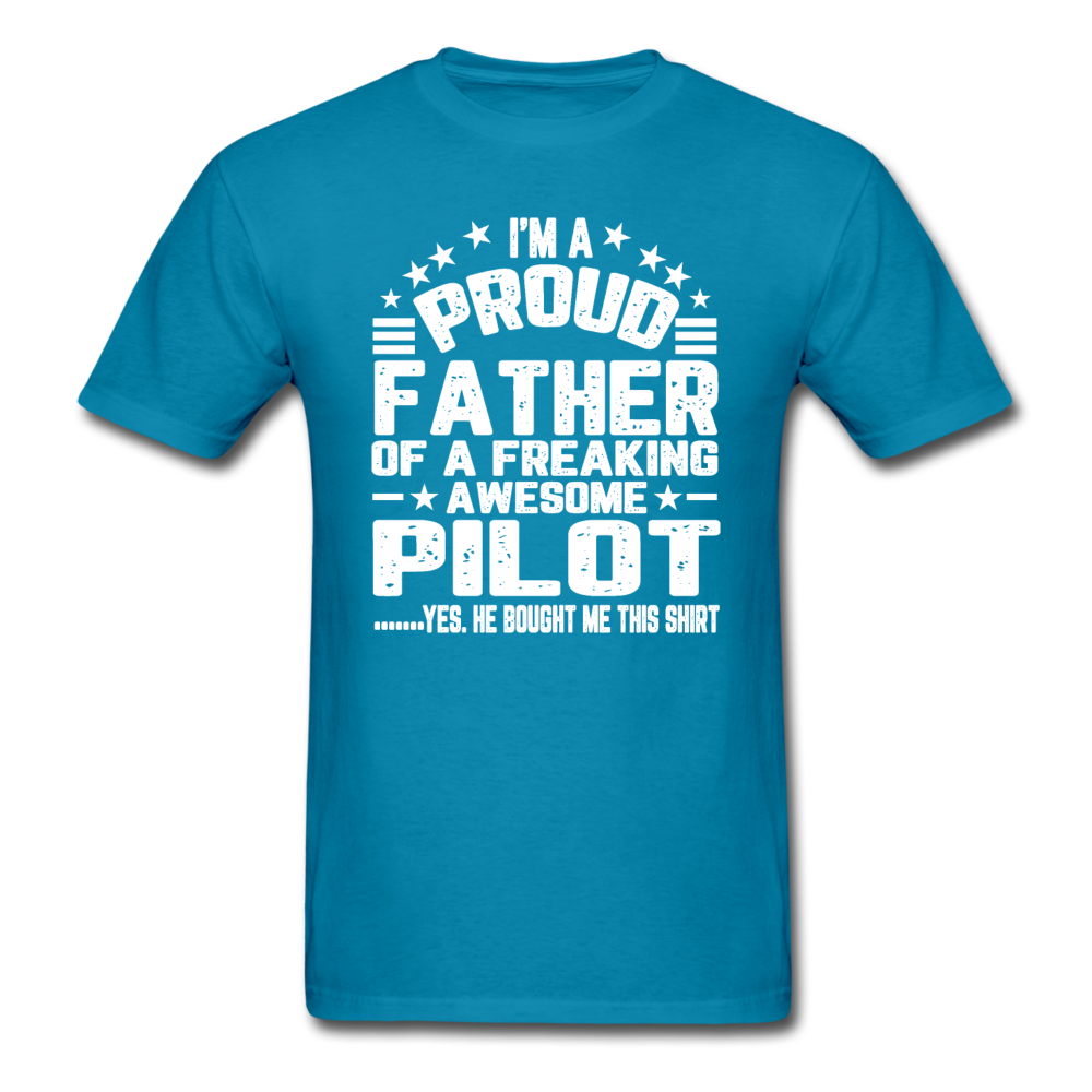 Proud Father - Pilot - V3 - Unisex Classic T-Shirt - turquoise