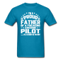 Proud Father - Pilot - V3 - Unisex Classic T-Shirt - turquoise