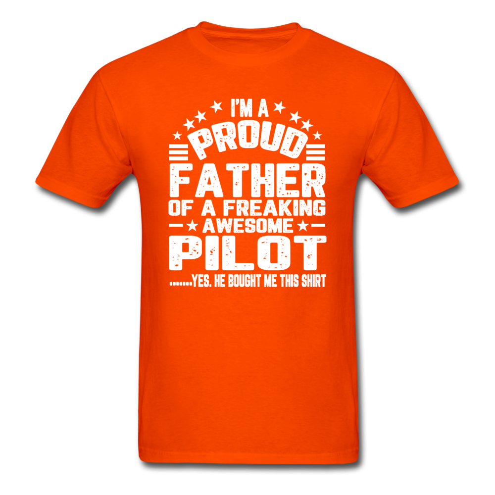 Proud Father - Pilot - V3 - Unisex Classic T-Shirt - orange