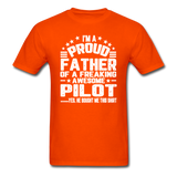 Proud Father - Pilot - V3 - Unisex Classic T-Shirt - orange