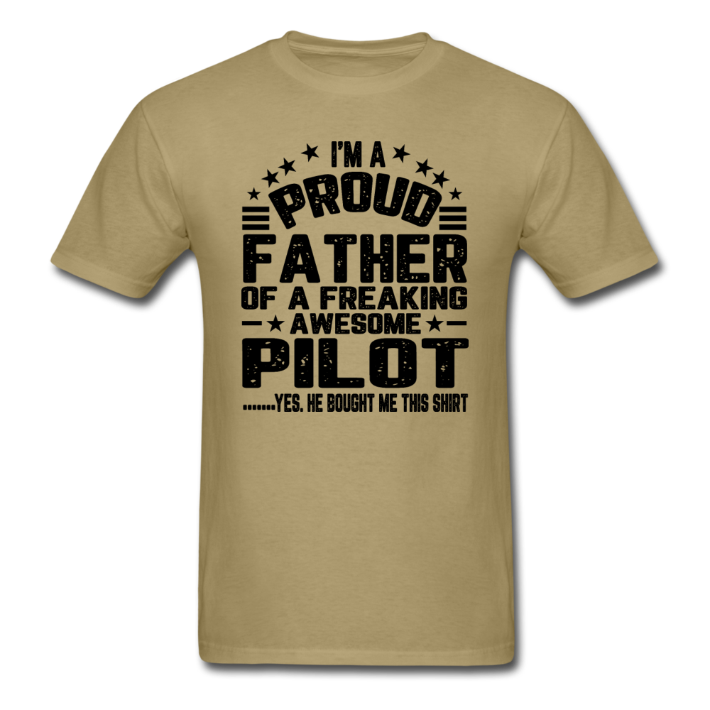 Proud Father - Pilot - V3 - Black - Unisex Classic T-Shirt - khaki