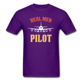 Real Men Pilot - Unisex Classic T-Shirt - purple