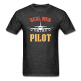 Real Men Pilot - Unisex Classic T-Shirt - heather black