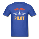 Real Men Pilot - Unisex Classic T-Shirt - royal blue