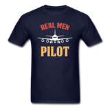 Real Men Pilot - Unisex Classic T-Shirt - navy