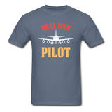 Real Men Pilot - Unisex Classic T-Shirt - denim