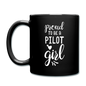 Proud To Be A Pilot GIrl - White - Full Color Mug - black