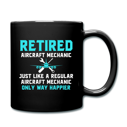 Retired - Aircraft Mechanic - Full Color Mug - black