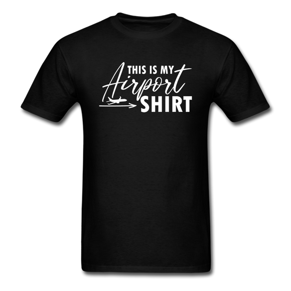 This Is My Airport Shirt - Airliner - Unisex Classic T-Shirt - black