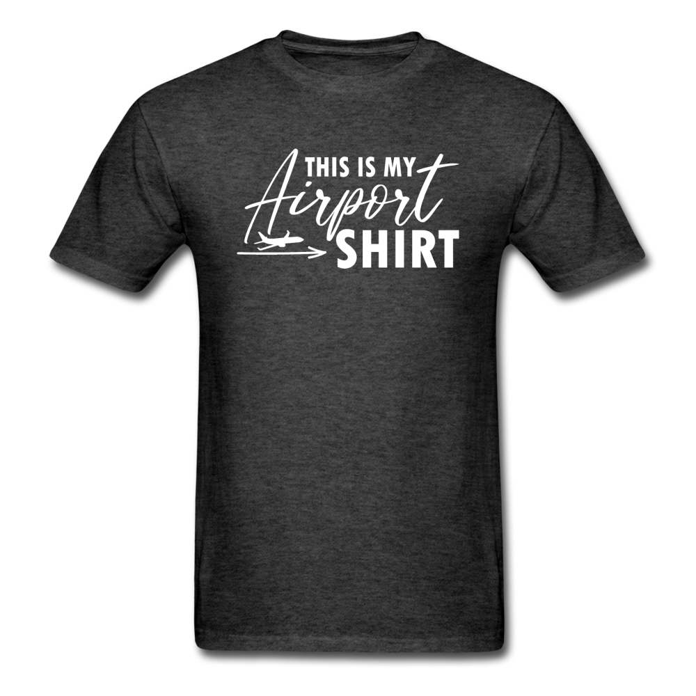 This Is My Airport Shirt - Airliner - Unisex Classic T-Shirt - heather black