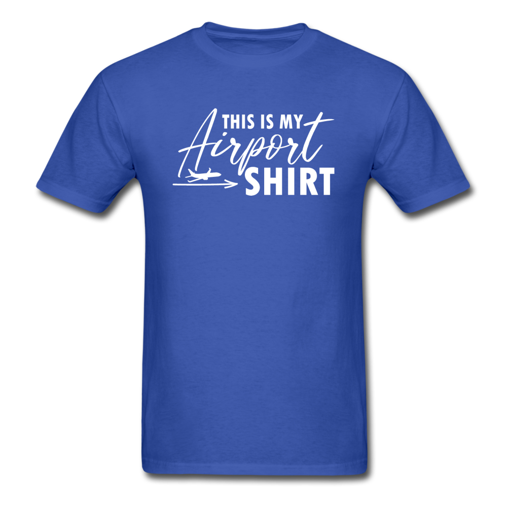 This Is My Airport Shirt - Airliner - Unisex Classic T-Shirt - royal blue