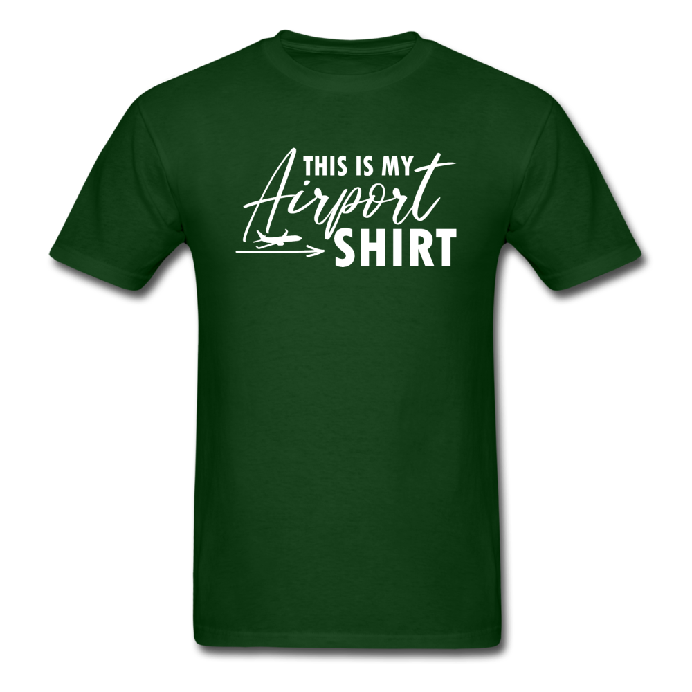 This Is My Airport Shirt - Airliner - Unisex Classic T-Shirt - forest green