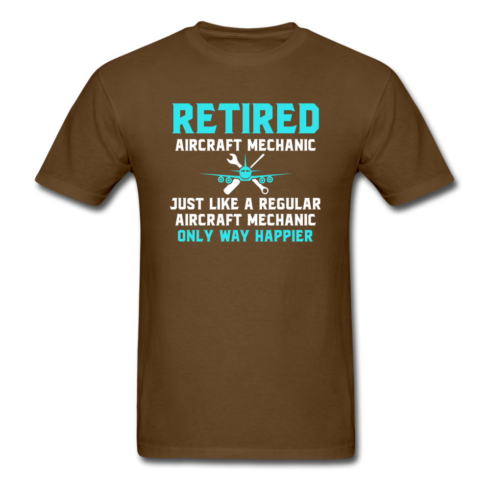 Retired - Aircraft Mechanic - Unisex Classic T-Shirt - brown