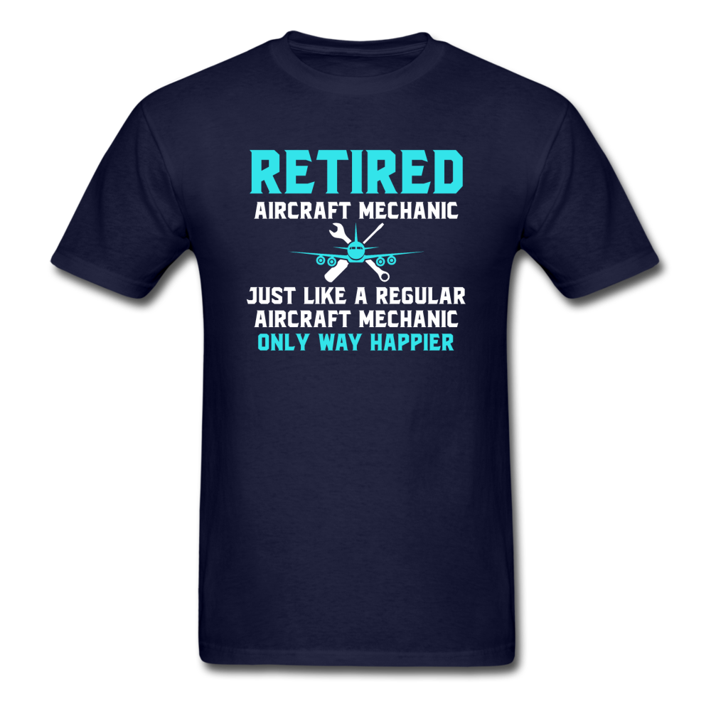 Retired - Aircraft Mechanic - Unisex Classic T-Shirt - navy