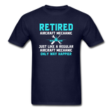 Retired - Aircraft Mechanic - Unisex Classic T-Shirt - navy