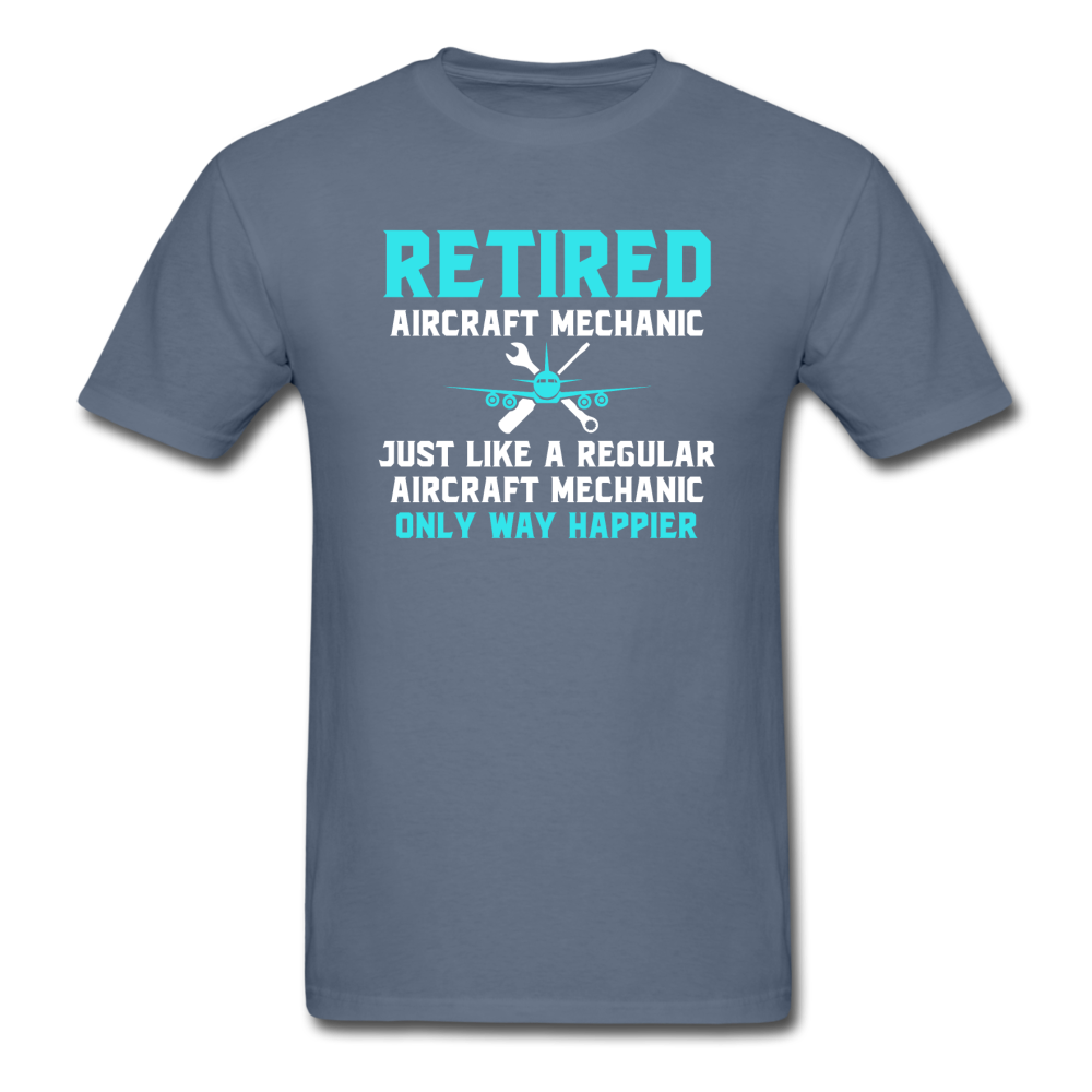 Retired - Aircraft Mechanic - Unisex Classic T-Shirt - denim