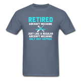 Retired - Aircraft Mechanic - Unisex Classic T-Shirt - denim