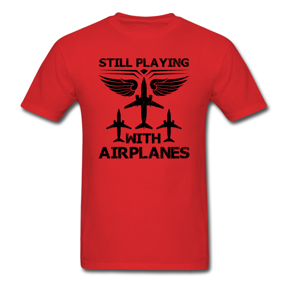 Still Playing With Airplanes - Airliners - Unisex Classic T-Shirt - red