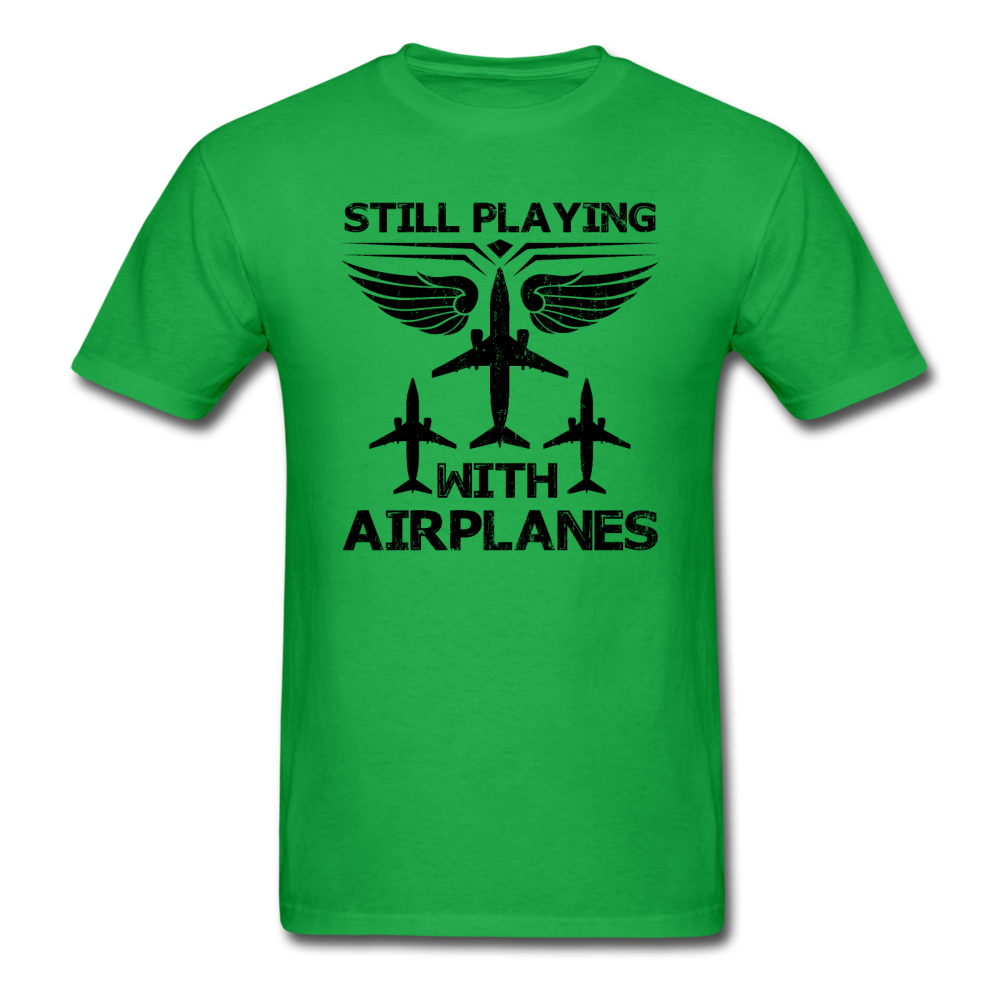 Still Playing With Airplanes - Airliners - Unisex Classic T-Shirt - bright green