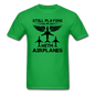 Still Playing With Airplanes - Airliners - Unisex Classic T-Shirt - bright green