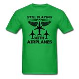 Still Playing With Airplanes - Airliners - Unisex Classic T-Shirt - bright green