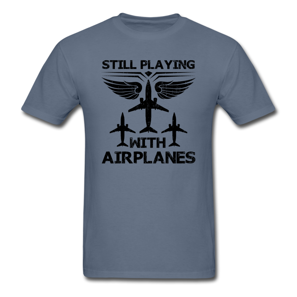 Still Playing With Airplanes - Airliners - Unisex Classic T-Shirt - denim