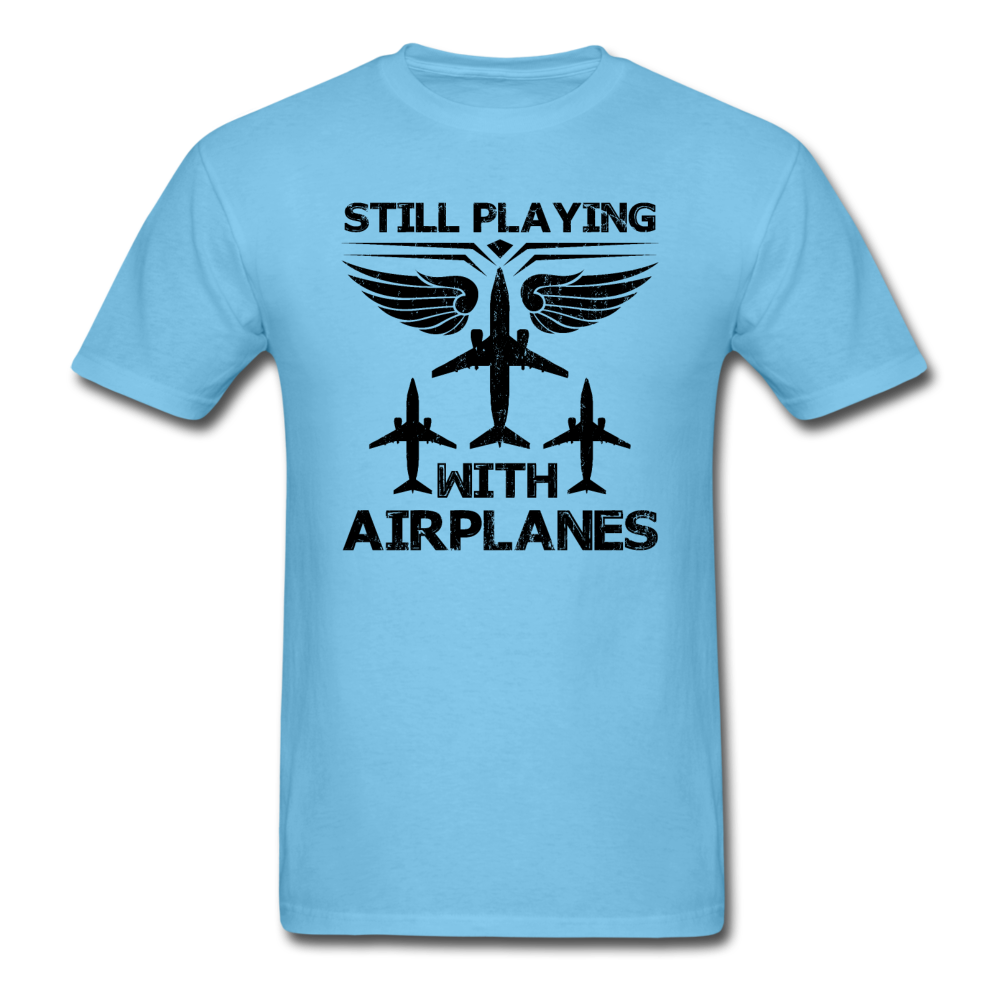 Still Playing With Airplanes - Airliners - Unisex Classic T-Shirt - aquatic blue