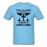 Still Playing With Airplanes - Airliners - Unisex Classic T-Shirt - aquatic blue