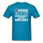 Warning - Talk About Airplanes - Unisex Classic T-Shirt - turquoise