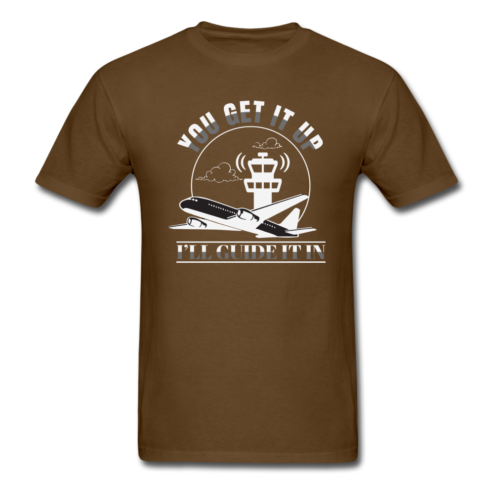 You Get It Up, I'll Guide It In - Unisex Classic T-Shirt - brown