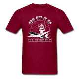 You Get It Up, I'll Guide It In - Unisex Classic T-Shirt - burgundy