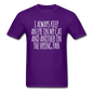 Cat And Frying Pan - White - Unisex Classic T-Shirt - purple