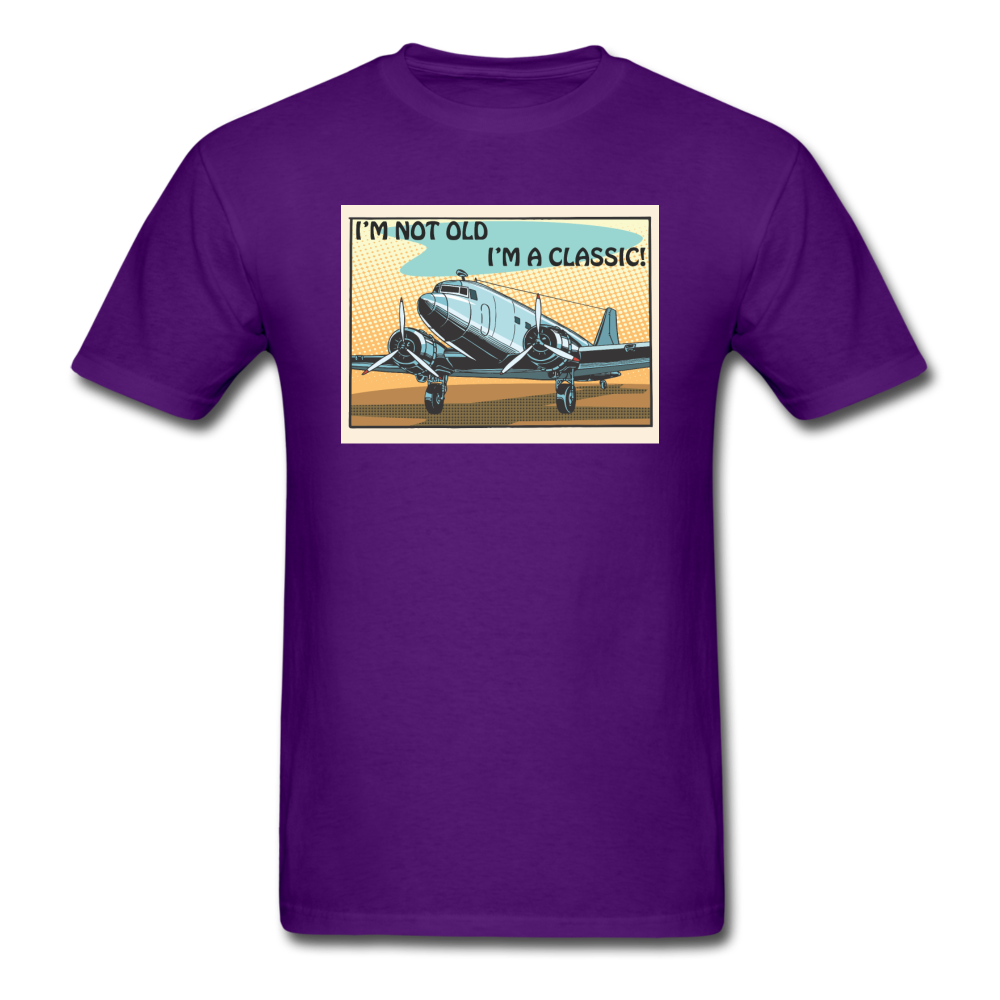 I'm Not Old - DC3 - Unisex Classic T-Shirt - purple