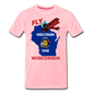 Fly Wisconsin - State Flag - Biplane - Men's Premium T-Shirt - pink