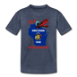 Fly Wisconsin - State Flag - Biplane - Toddler Premium T-Shirt - heather blue