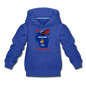 Fly Wisconsin - State Flag - Biplane - Kids‘ Premium Hoodie - royal blue