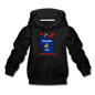 Fly Wisconsin - State Flag - Biplane - Kids‘ Premium Hoodie - charcoal gray