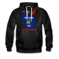 Fly Wisconsin - State Flag - Biplane - Men’s Premium Hoodie - charcoal gray